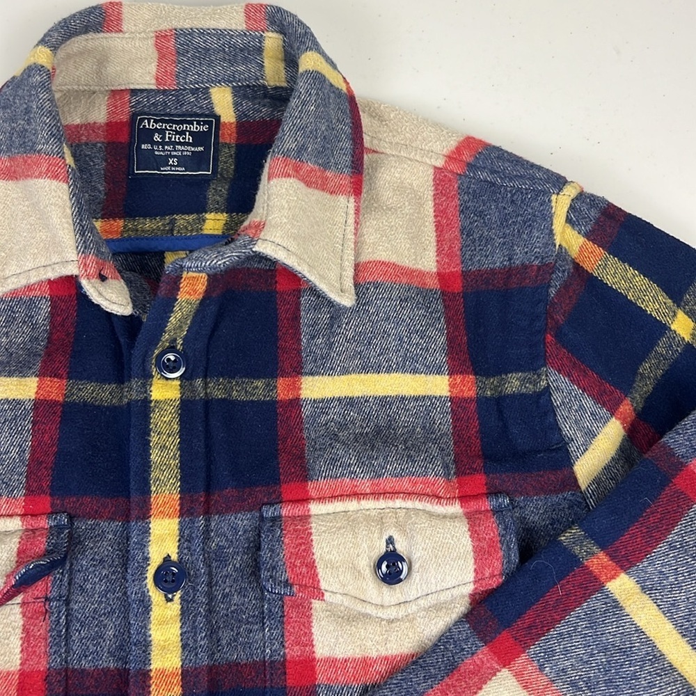 Abercrombie & Fitch thick flannel layering jacket EUC - Picture 5 of 12